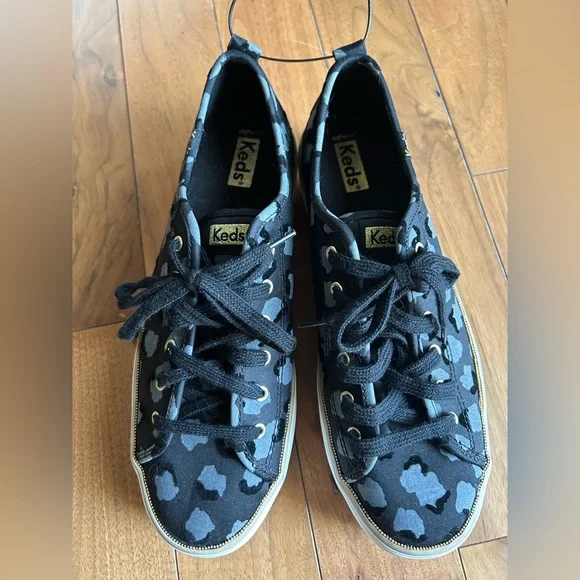 NEW Keds Women's Black Leopard Platform Sneakers Size 9 - Picture 10 of 10